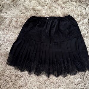 Elegant Black Lace Skirt